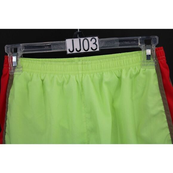 NIKE TEMPO SHORTS RED TAN NEON YELLOW WOMENS SIZE XS - Picture 2 of 5